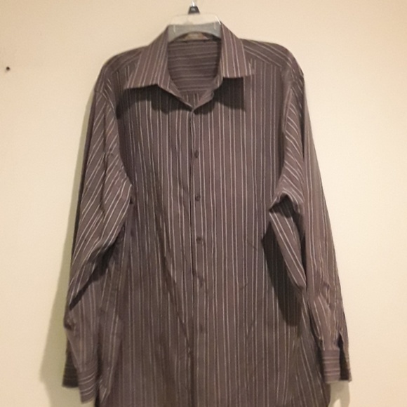 FLASH SALEong sleeve button-down dress shirt men's - Picture 6 of 7